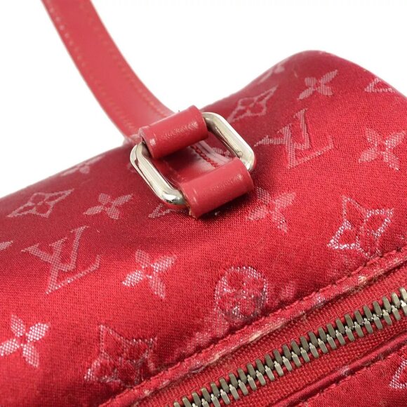 Louis Vuitton Red Monogram Satin Little Papillon - Picture 6 of 9